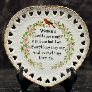 ARTMARK Humorous Decorative Heart Shaped Plate